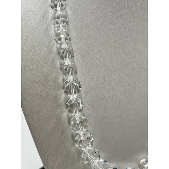 Swarovski Vintage Graduated
 Faceted Crystal Bead Necklace Statement Jewelry - Picture 2 of 16